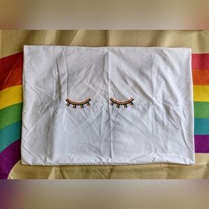 Rainbow Closed Eyelashes Pillowcase